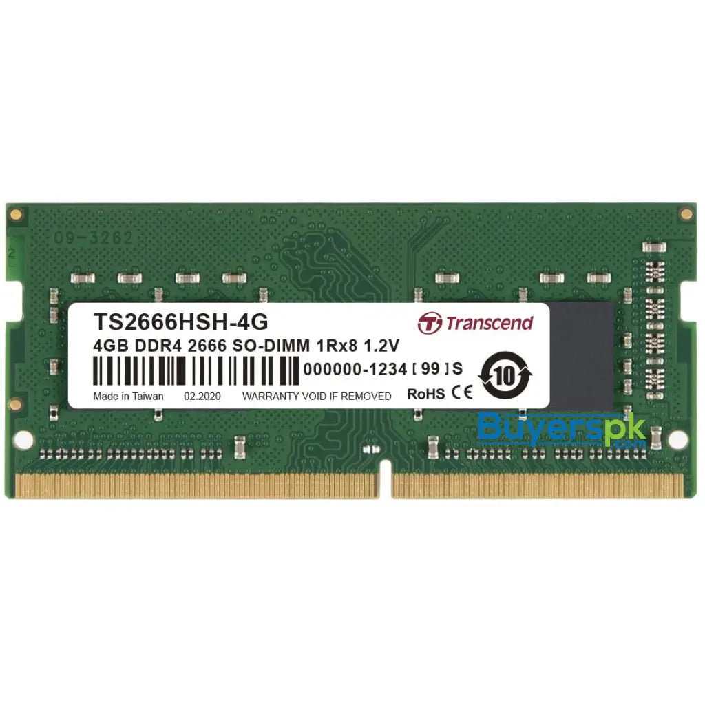 Transcend Laptop Ram 4gb Ts2666hsh-4g - RAM Price in Pakistan Transcend Laptop Ram 4gb Ts2666hsh-4g - RAM Price in Pakistan